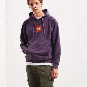 north face logo box hoodie